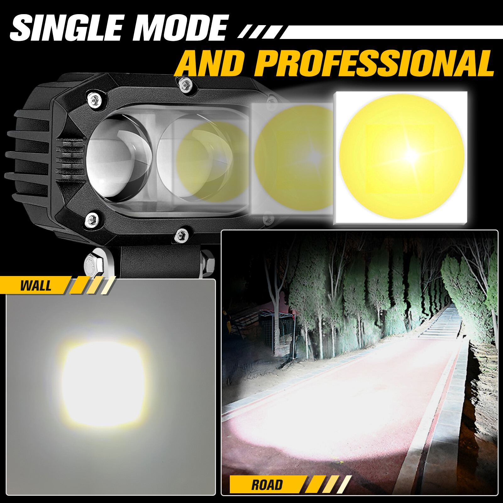 For 17-25 Can-Am Maverick X3 Roof 6D Slim 50"+7" LED Light Bar+4" Pods+Wire Kit