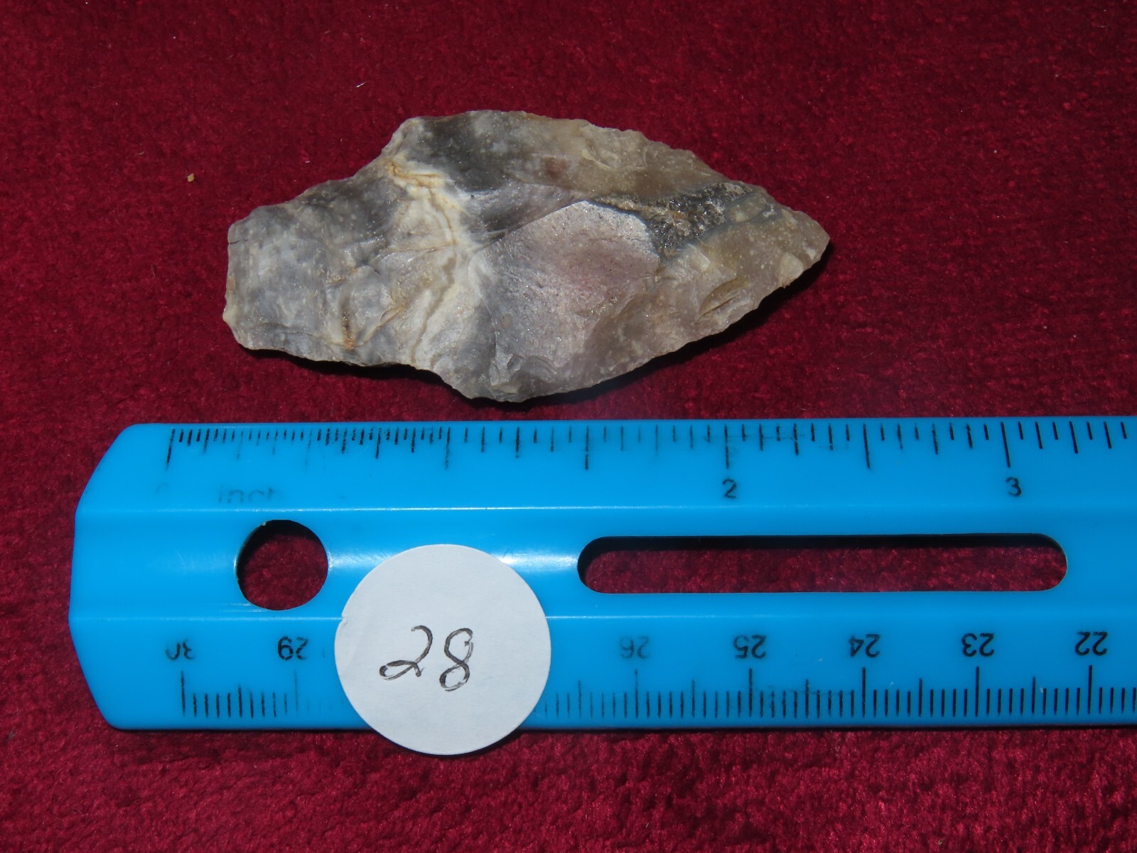 Adena Flint Blade Tool Knife Point  Arrowhead Artifact.  2    1/2” Long