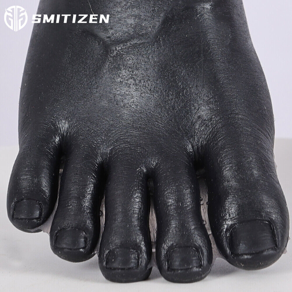 Smitizen Silicone Black Male Human Feet Realistic Skin Elastic Sock For Cosplay