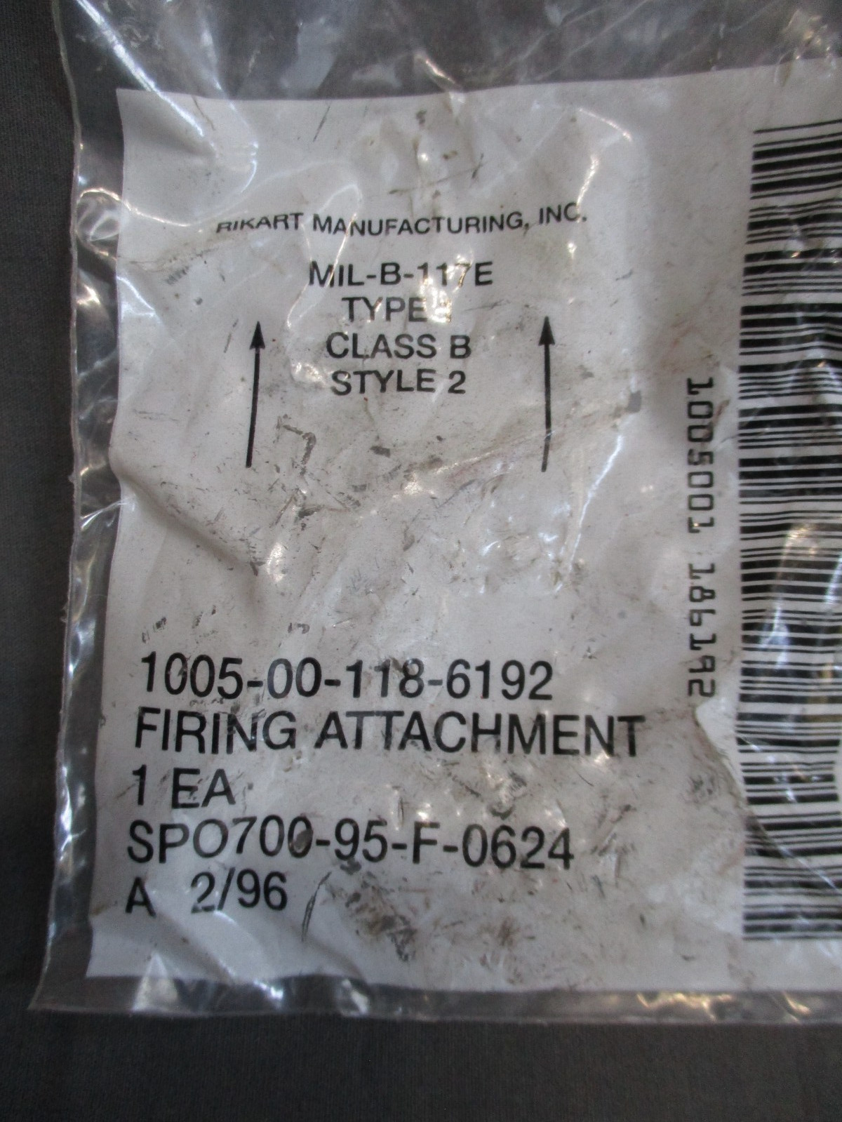 NOS - USGI Blank Firing Adapter BFA NSN 1005-00-118-6192 - 5.56mm / .223 Rem