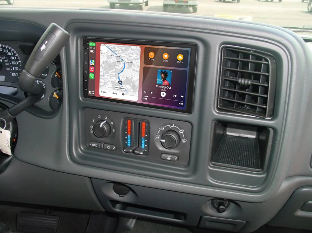 For 2003-2006 Chevy Silverado 1500 2500 Apple Carplay Car Radio Android 15 Navi