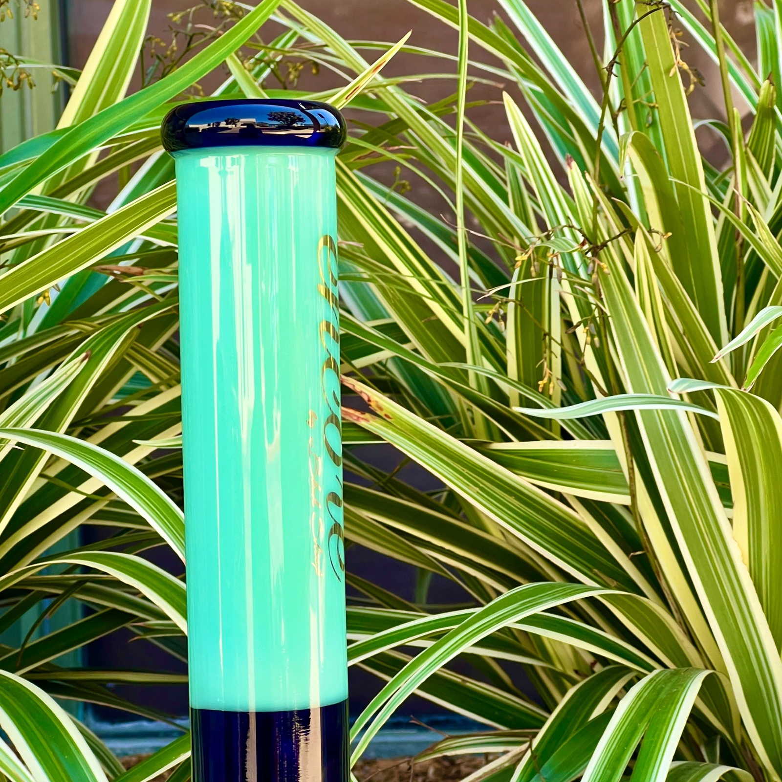 16" inch 50 x 7mm Wall Super Thick Base Color Glass Bong Tobacco Hookah Beaker