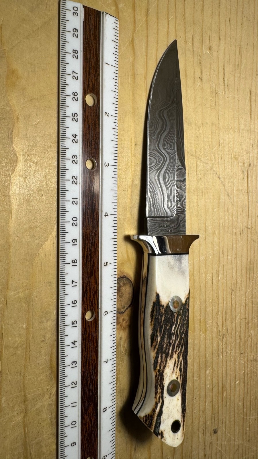 Vintage Parker SM-350 DamascUS Knife Hand Made Tak Fukuta