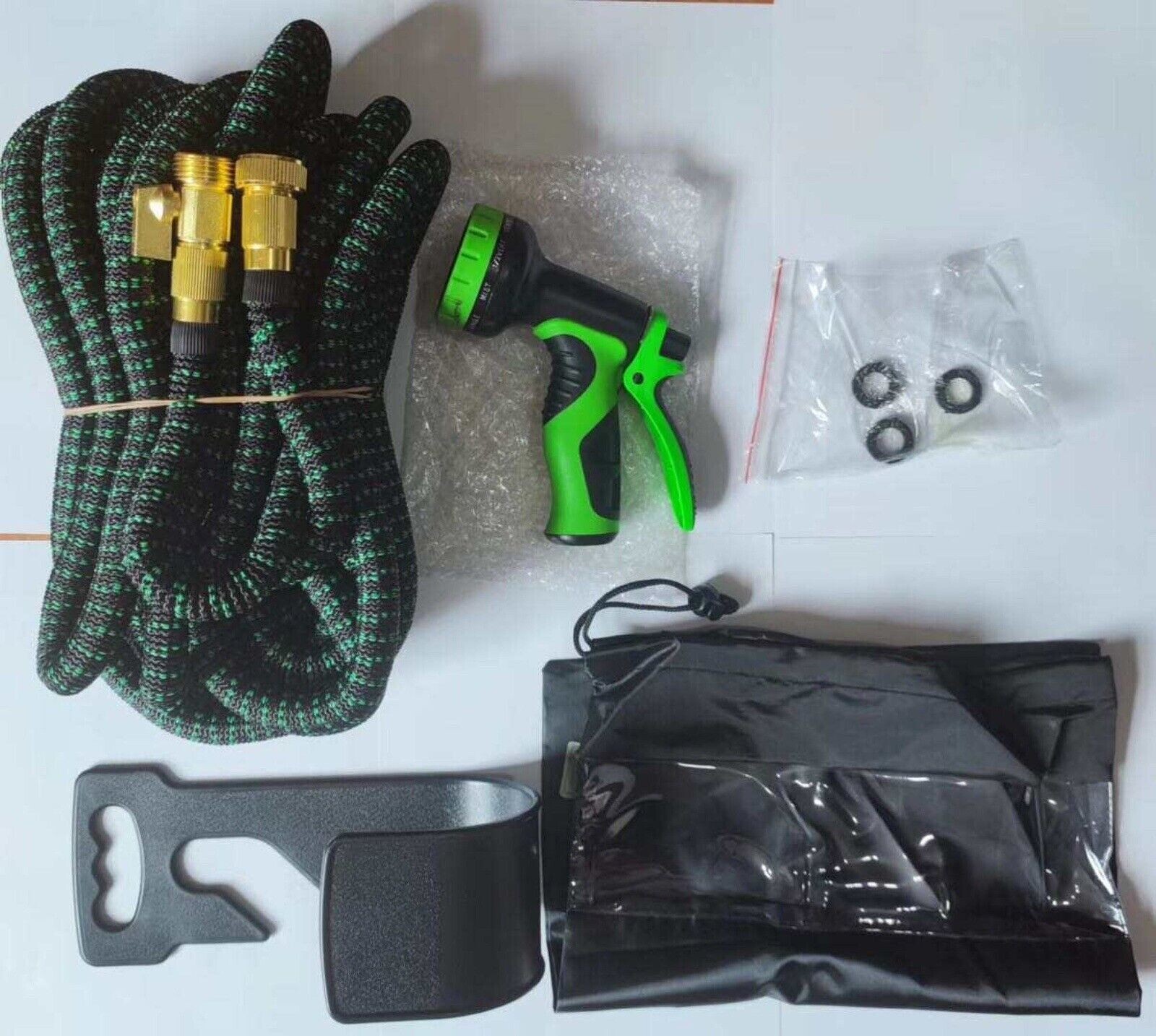 100FT 4X Stronger Heavy Duty Expandable Flexible Garden Water Hose Spray Nozzle