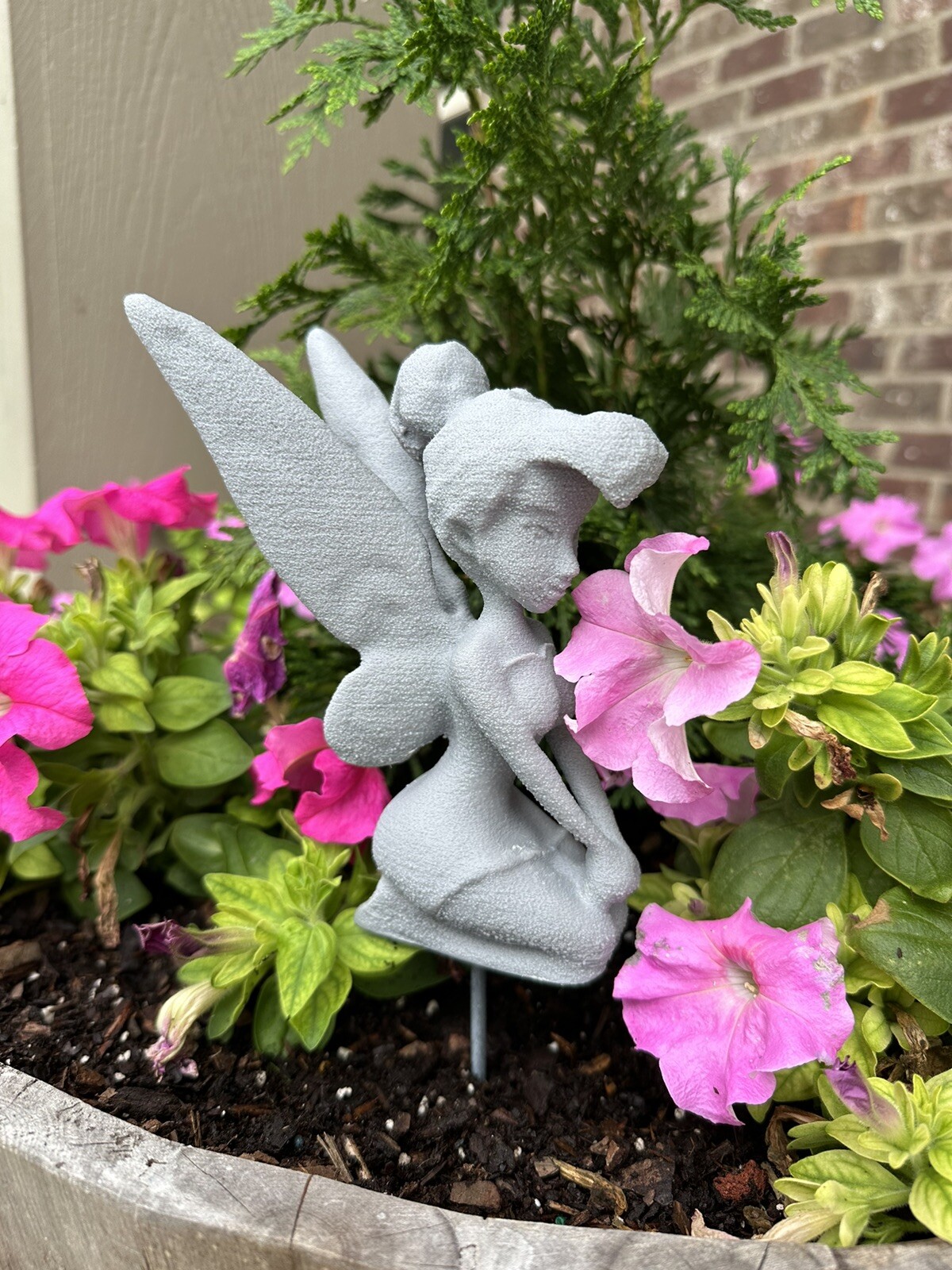 Tinkerbell Garden Disney Outdoor Decor Tink Epcot Flower Fairy Garden Statue