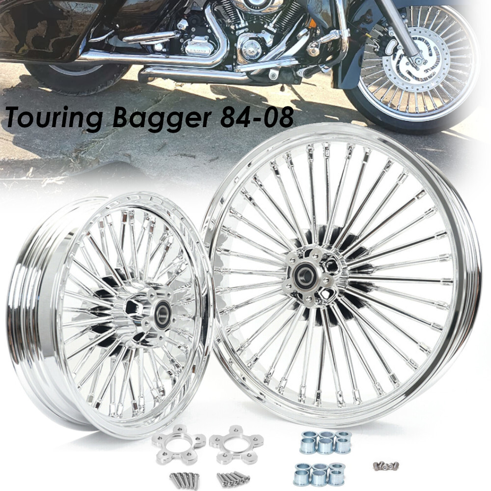 21x3.5 16x3.5 Fat Spoke Wheels for Harley Touring Road Glide 2000-2007 Road King