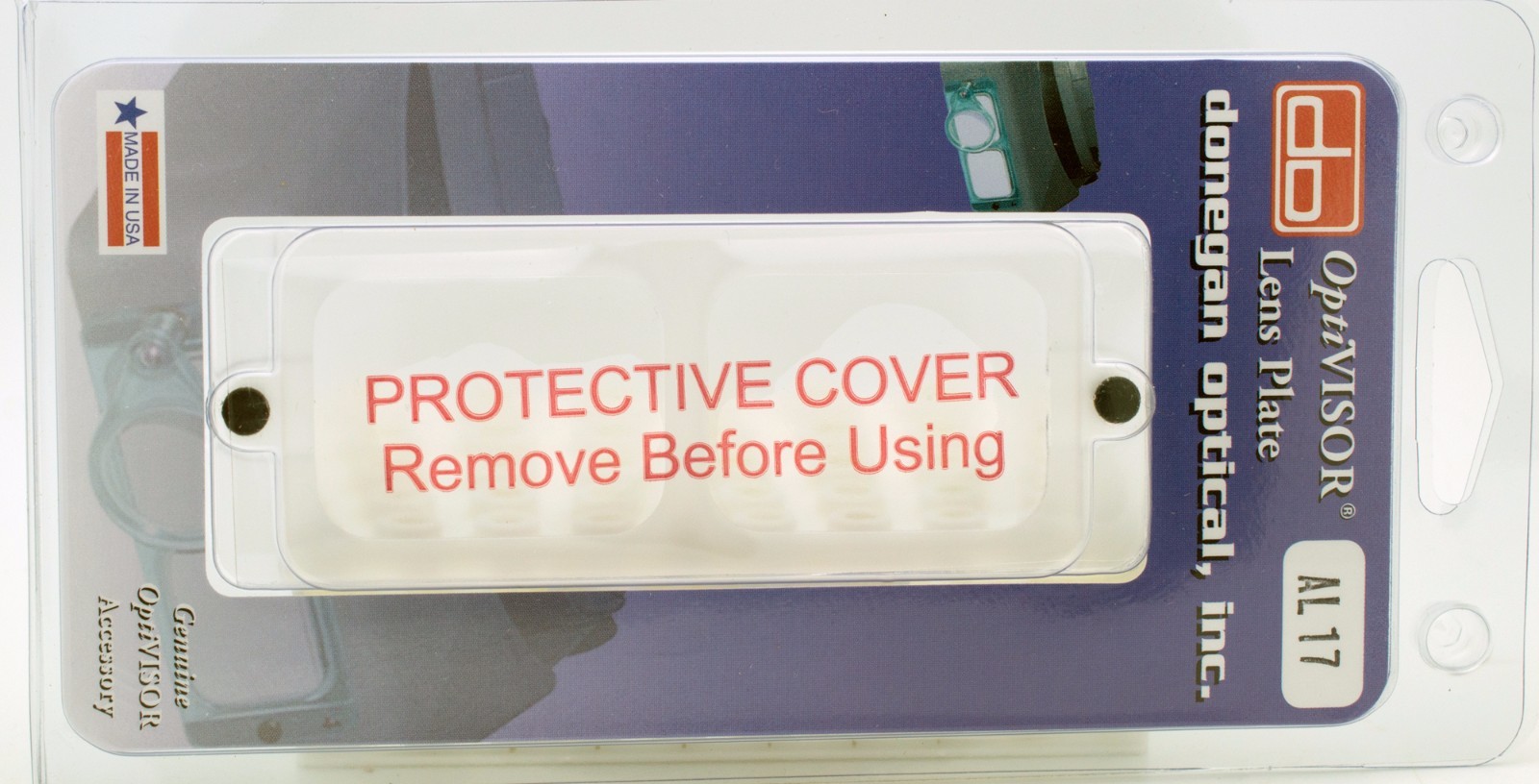 Donegan AL-17 Acrylic OptiVisor® AL Lens Plate #7, 2.75X Magnification at 6"