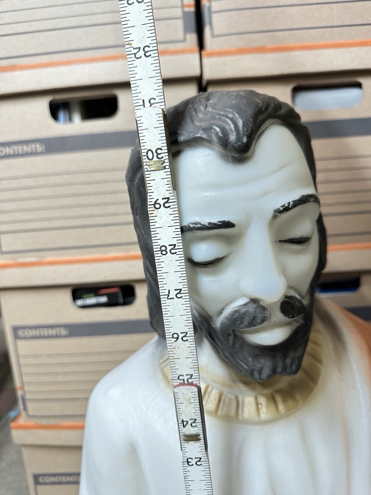 Blowmold Nativity Joseph 31'' vintage yard decor New Light Fixture