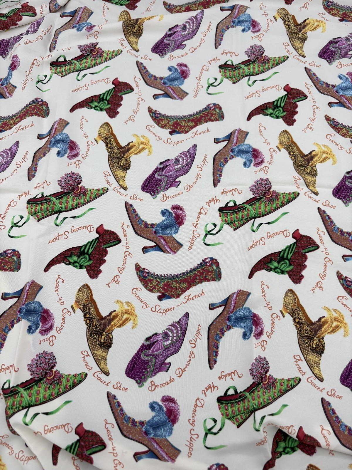 Silk Scarf Colorful High Heel Art Women's 34.8" x 34"