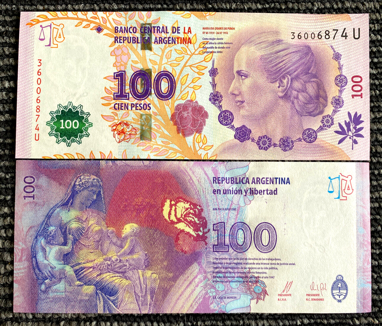 Argentina 100 Pesos 2012 Banknote World Paper Money UNC Currency Bill Note