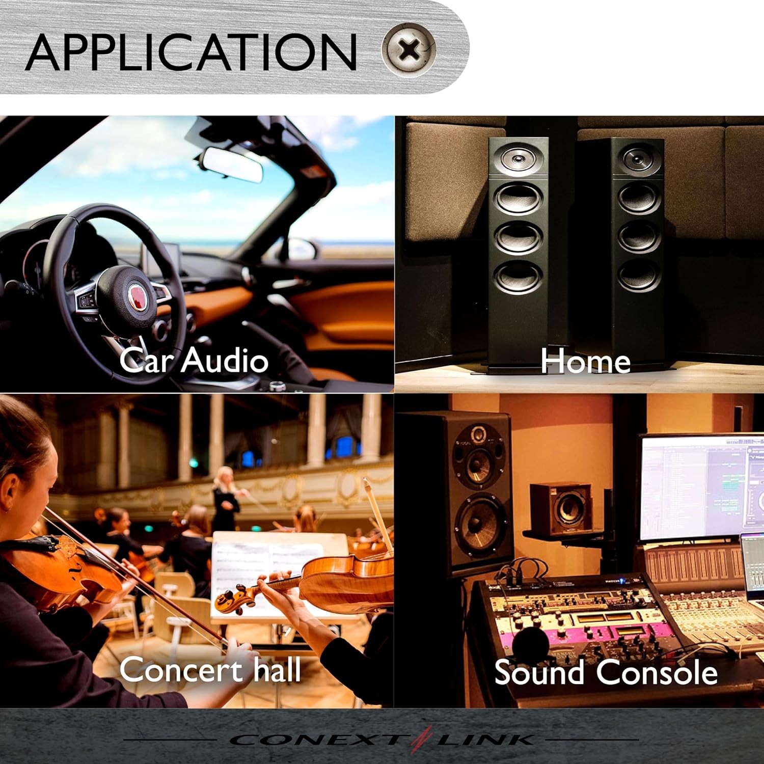 RCA Audio Cable Twisted Pair with Noise Reduction Interconnect Amp Wire Lot