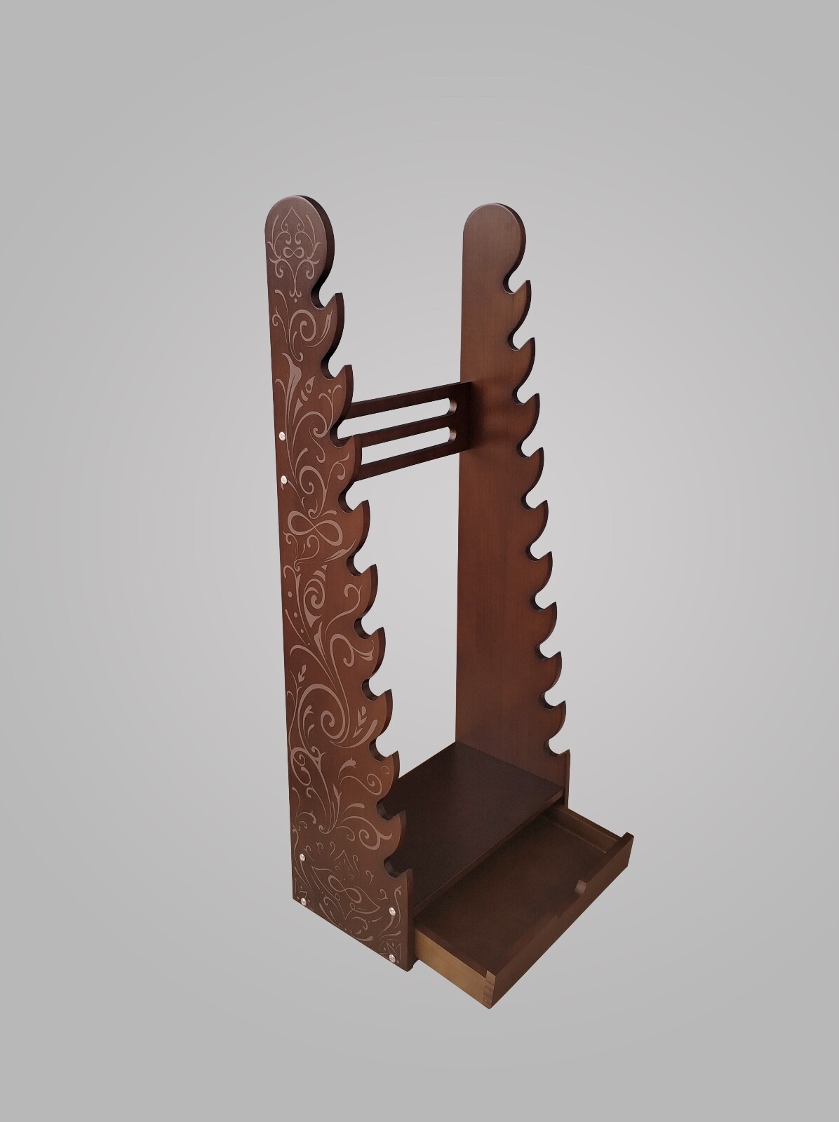 Giant 10 Tier Dark Wood Bracelet & Bangles Display Stand Holder +Free Shipping