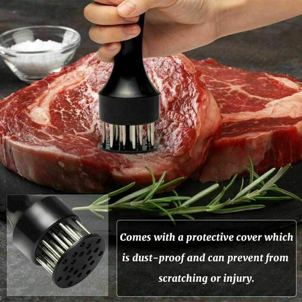 Meat Tenderizer Tool 21Needles Stainless Steel for Tenderizing Kitchen Tool USA