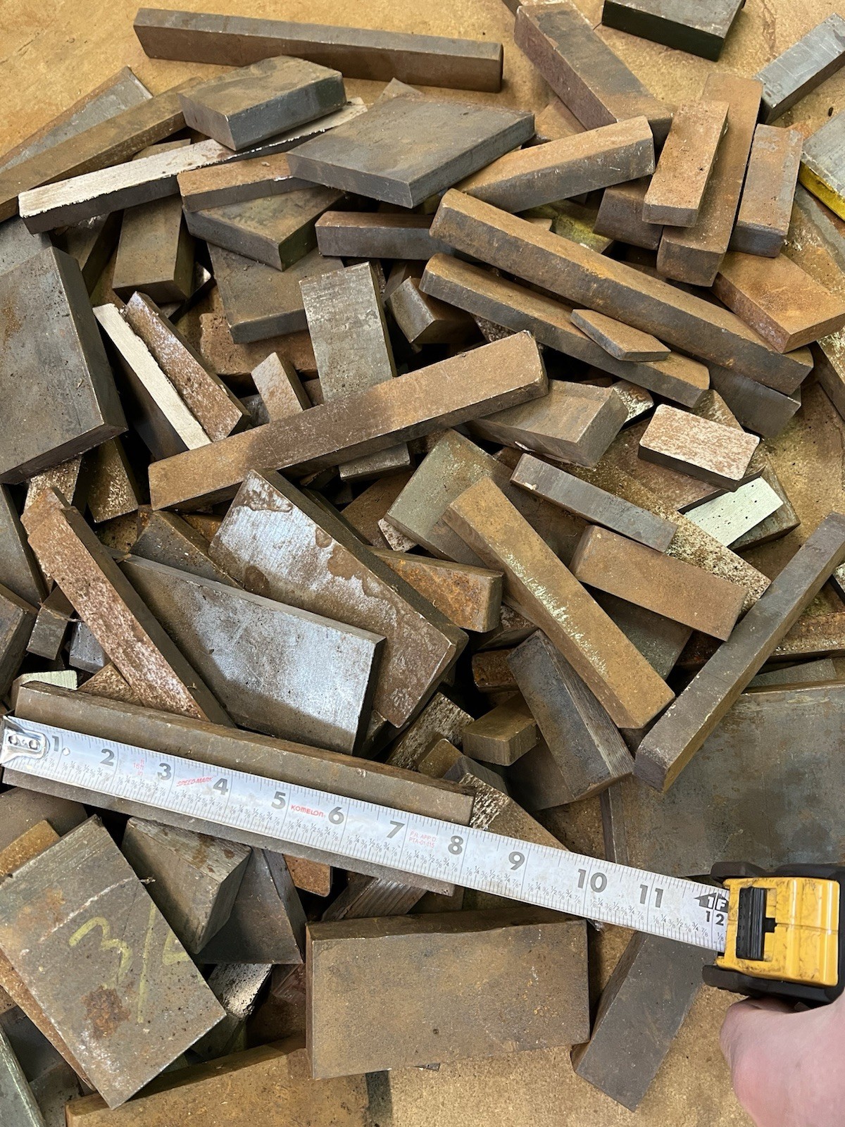 Mix lot 5+Lbs A36 Flat steel metal plate bar steel stock 3/8" 1/2" 3/4" 1"+ Th