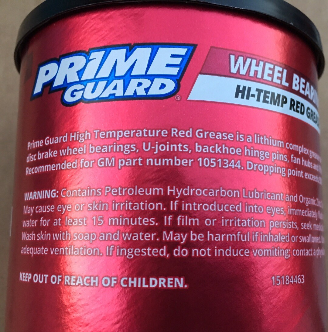 HI TEMP RED WHEEL BEARING GREASE GHT16 1 POUND NEW
