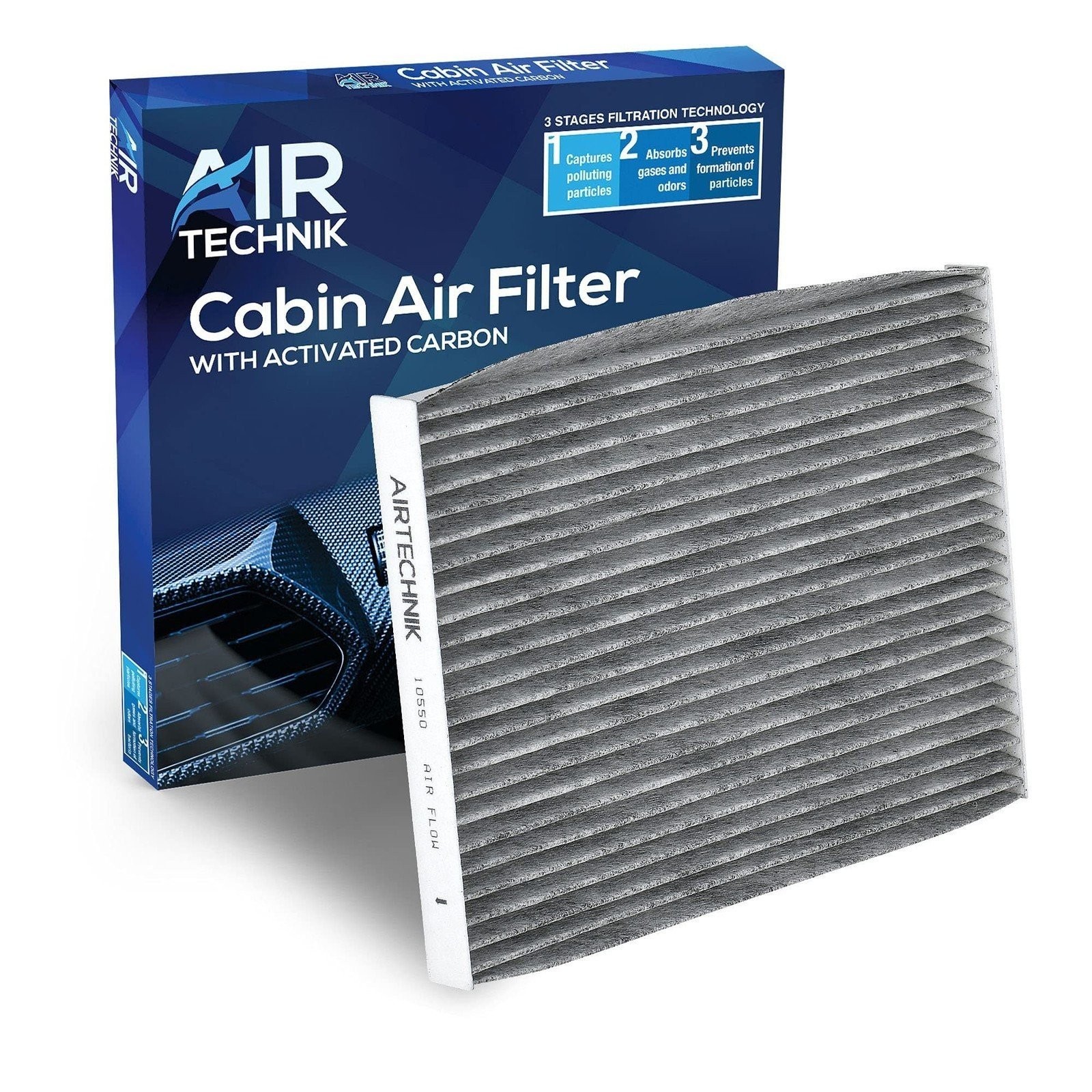 AirTechnik CF10550 Cabin Air Filter w/Activated Carbon | Fits Nissan Rogue...