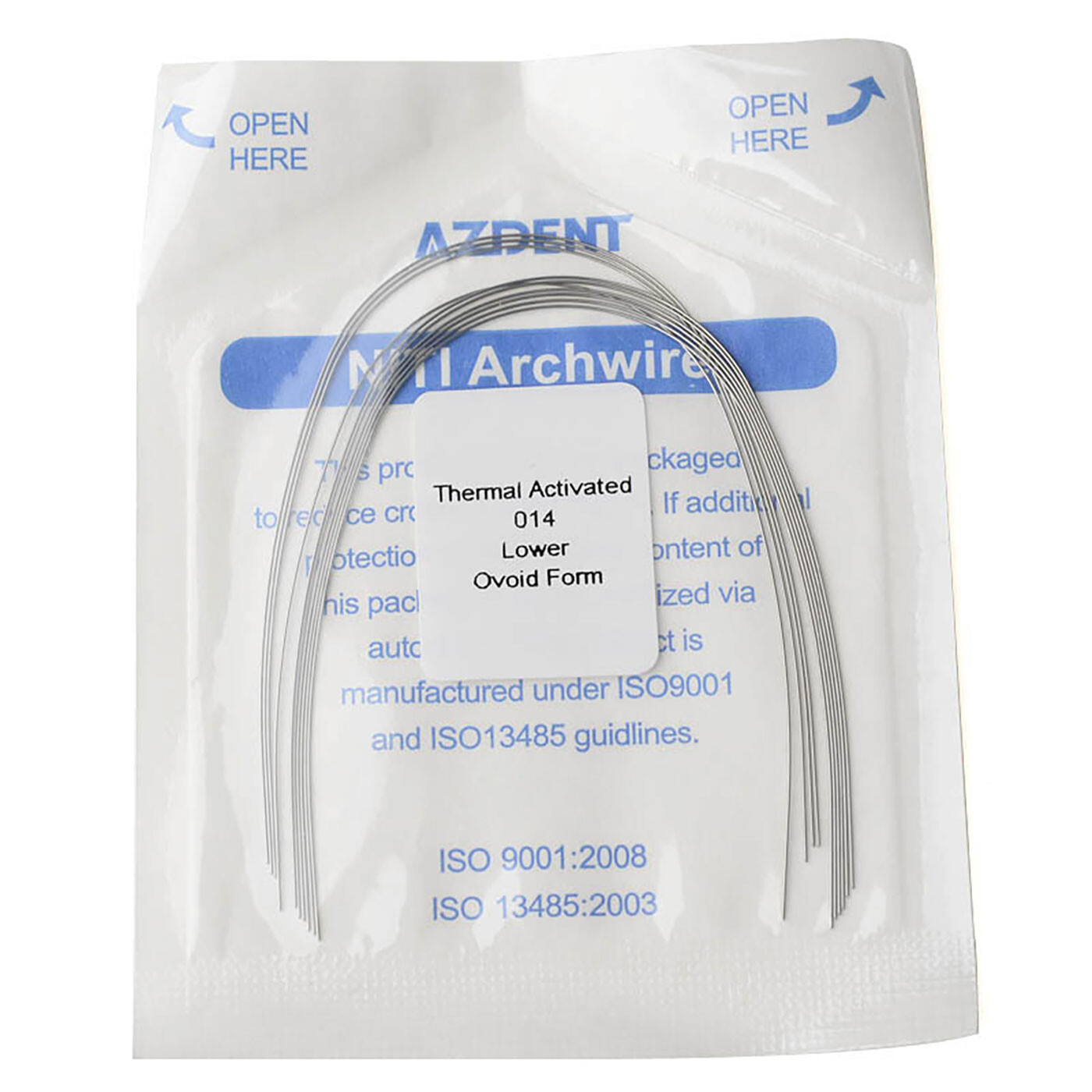 AZDENT Dental Orthodontic Heat Thermal Activated Niti Round Arch Wires All Size