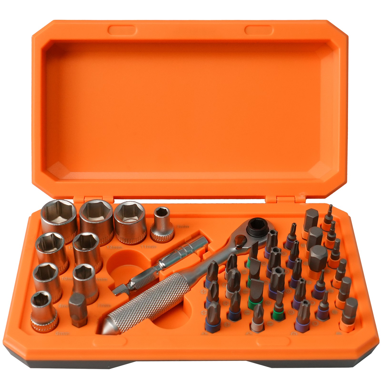 42piece Precision Ratchet Screwdriver Set Repair Tool Kit Torque Wrench Sockets