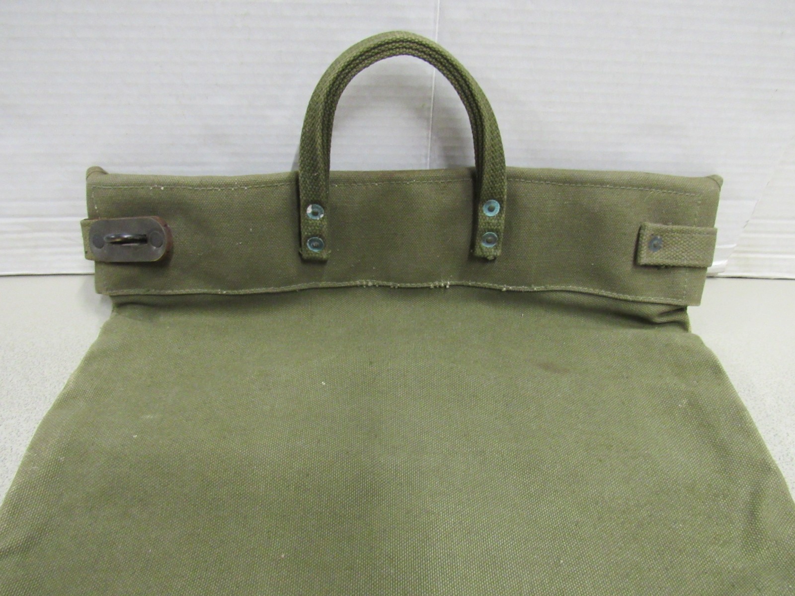 Korean War Era US Mail Bag w/ Locking Strap Canvas 1950 Dated Post WW2