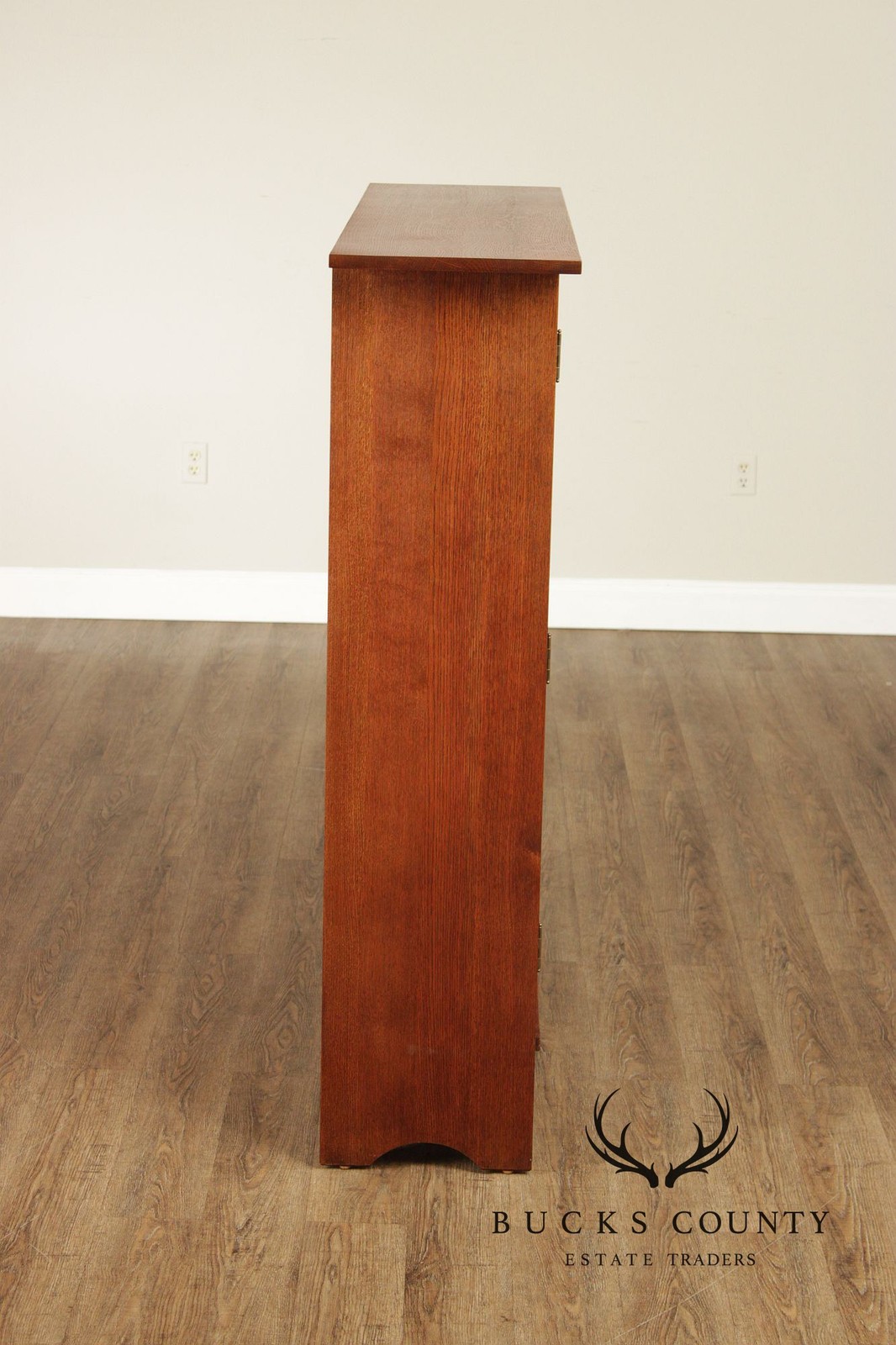 Oak Two Door Bookcase Harvey Ellis Inlaid Oak 2 Door Bookcase