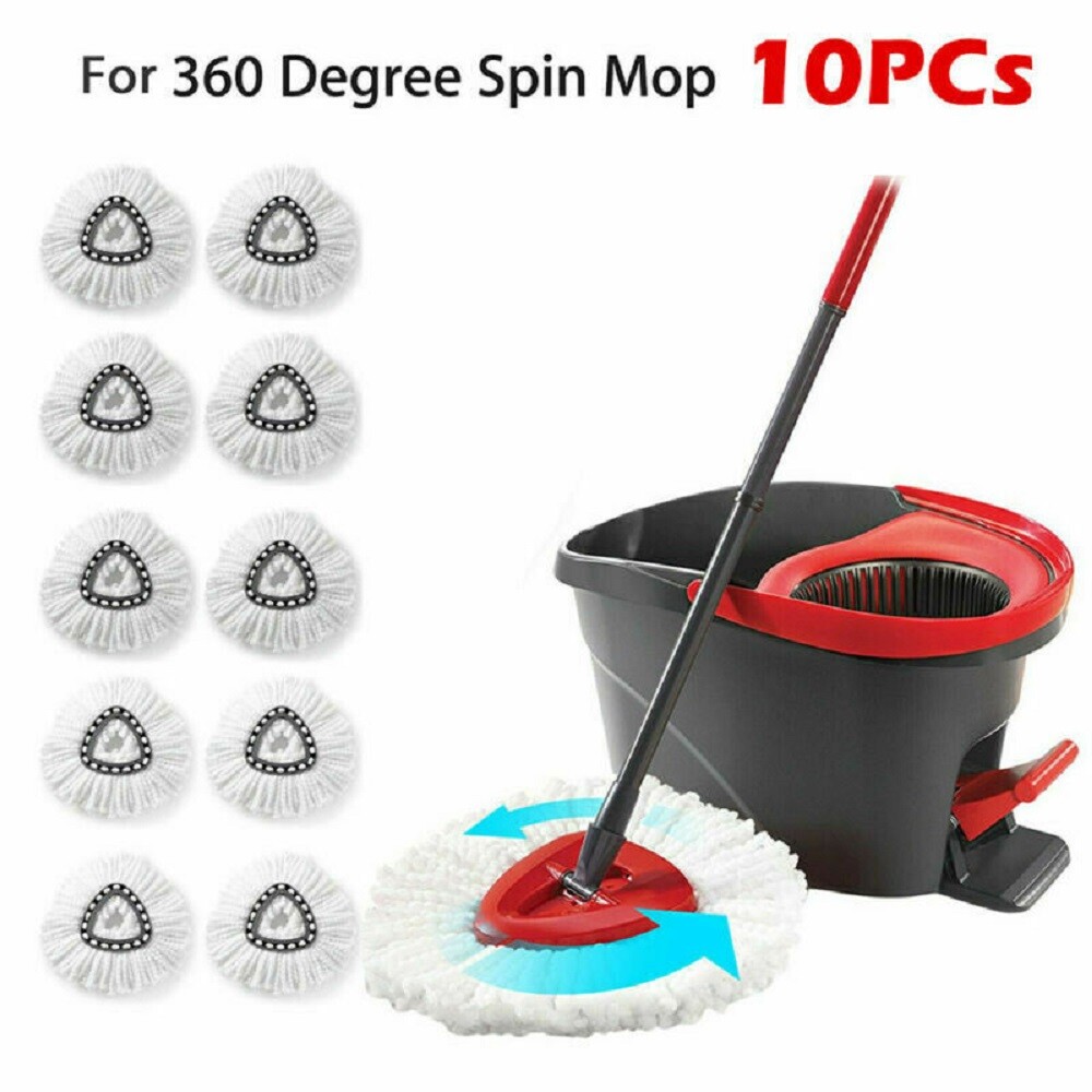 15x Replacement Microfiber Mop HEAD For O-Cedar Spin Mop Easy Clean Wring Refill