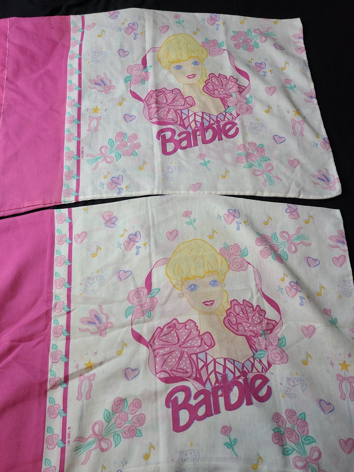 Vintage 4 Piece Barbie Ballerina Twin Bed Sheet Set 1995 Dan River