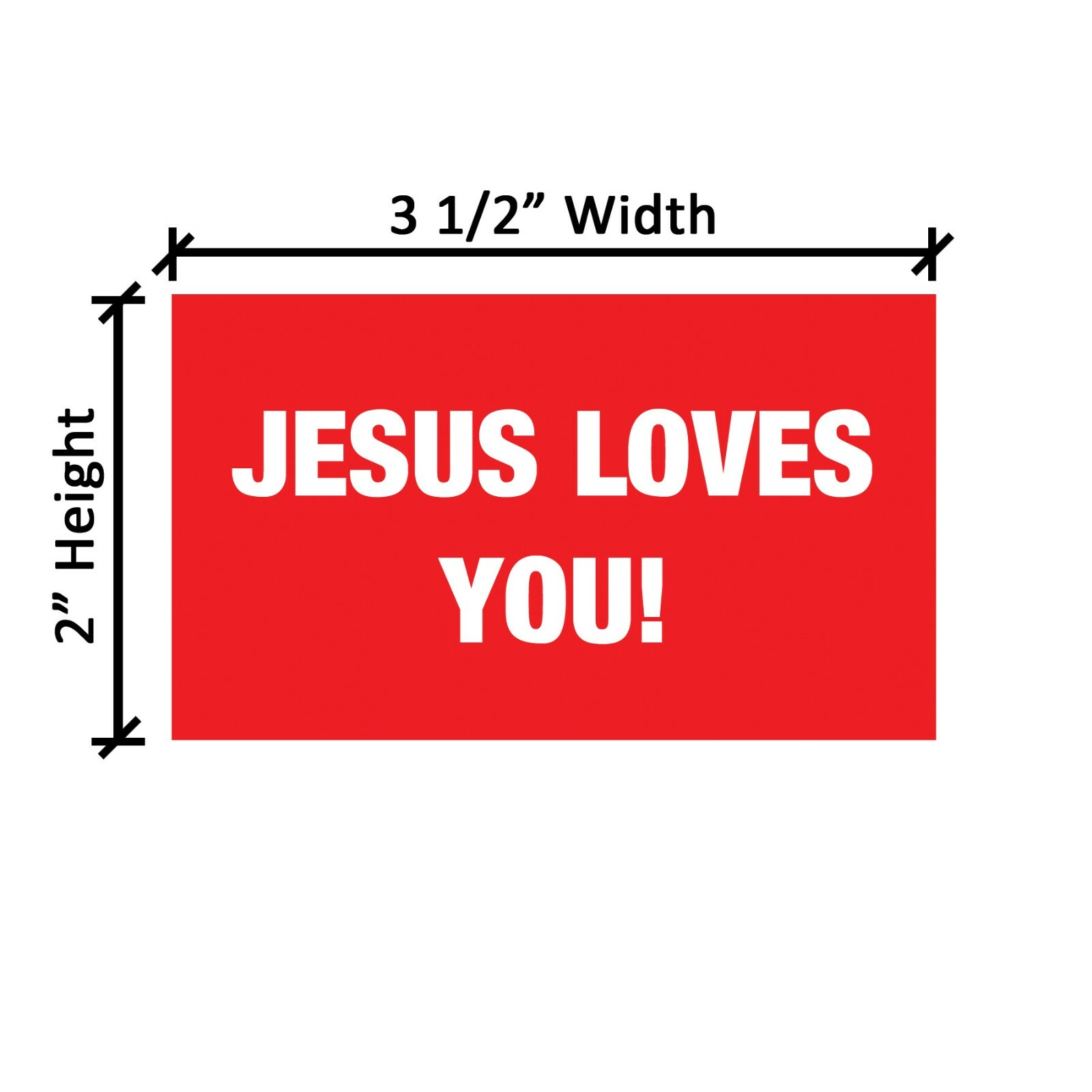 Jesus Loves You | Gospel Tracts | Bible Tracts | Business Card Size | Pack of 50