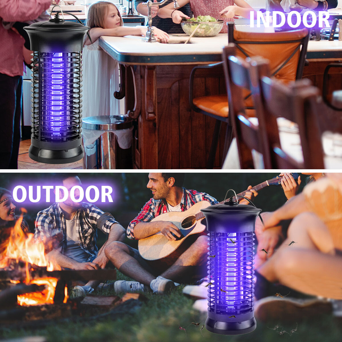 Electric Fly Bug Zapper Mosquito Insect Killer LED Light Trap Pest Control Lamp