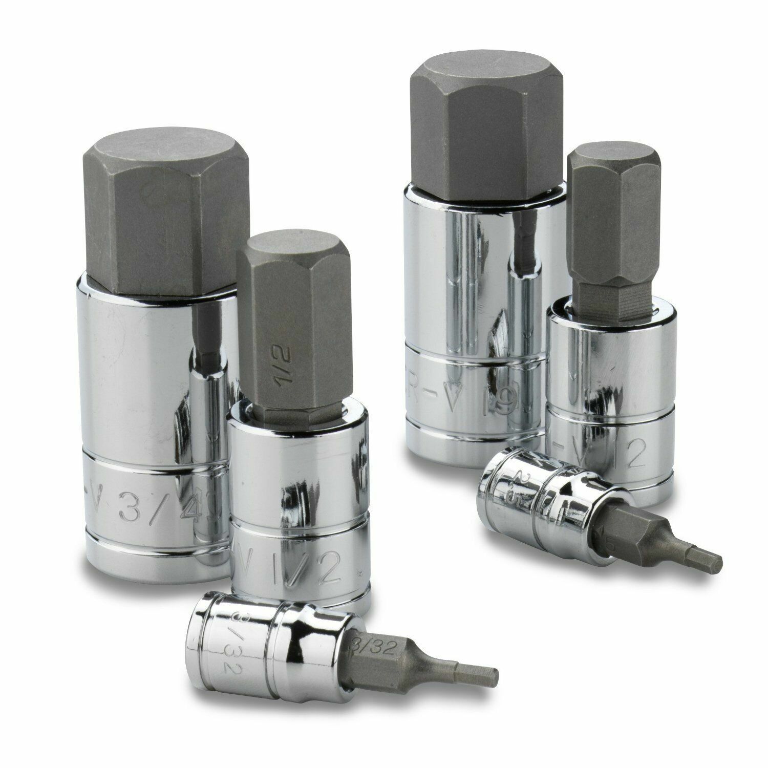 10 pc Stubby Metric Combination CRV Wrench Set 10 - 19mm Canvas Pouch