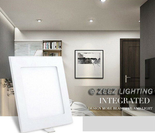 3/4W 6W 9W 12W 15W 18W 20W 25W Dimmable LED Recessed Ceiling Panel Light Fixture