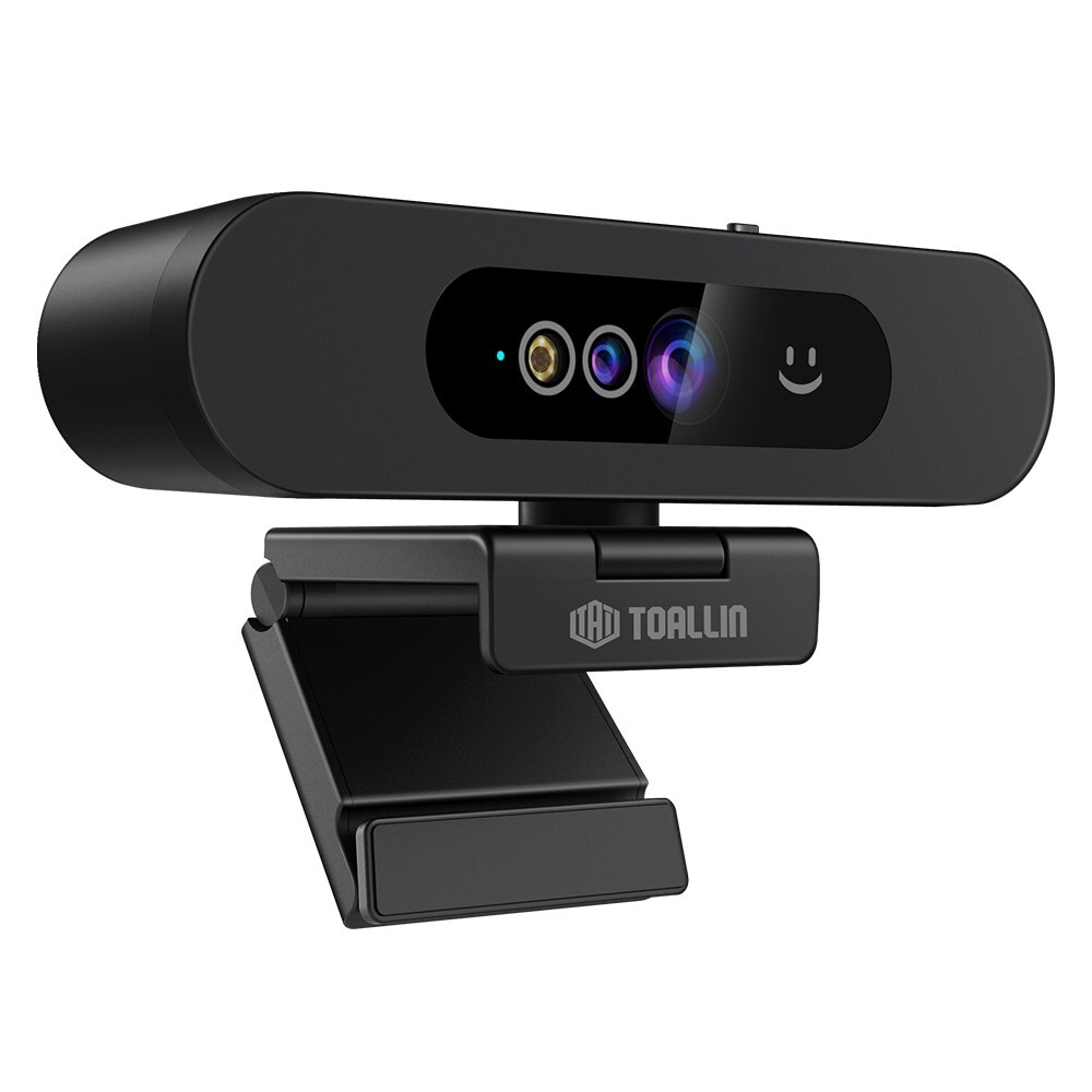 TOALLIN 1080P Windows Hello Compatible Webcam HD USB webcam with wide Angle view
