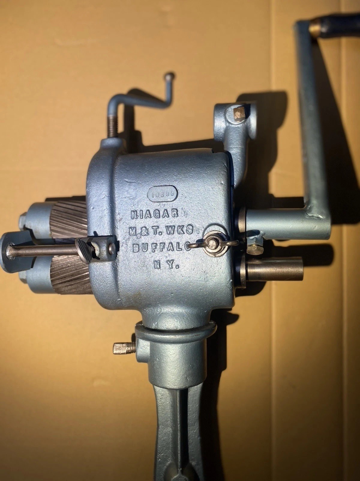 Vintage Niagara Hand Crank Beading & Crimping Rotary Machine Roper Whitney