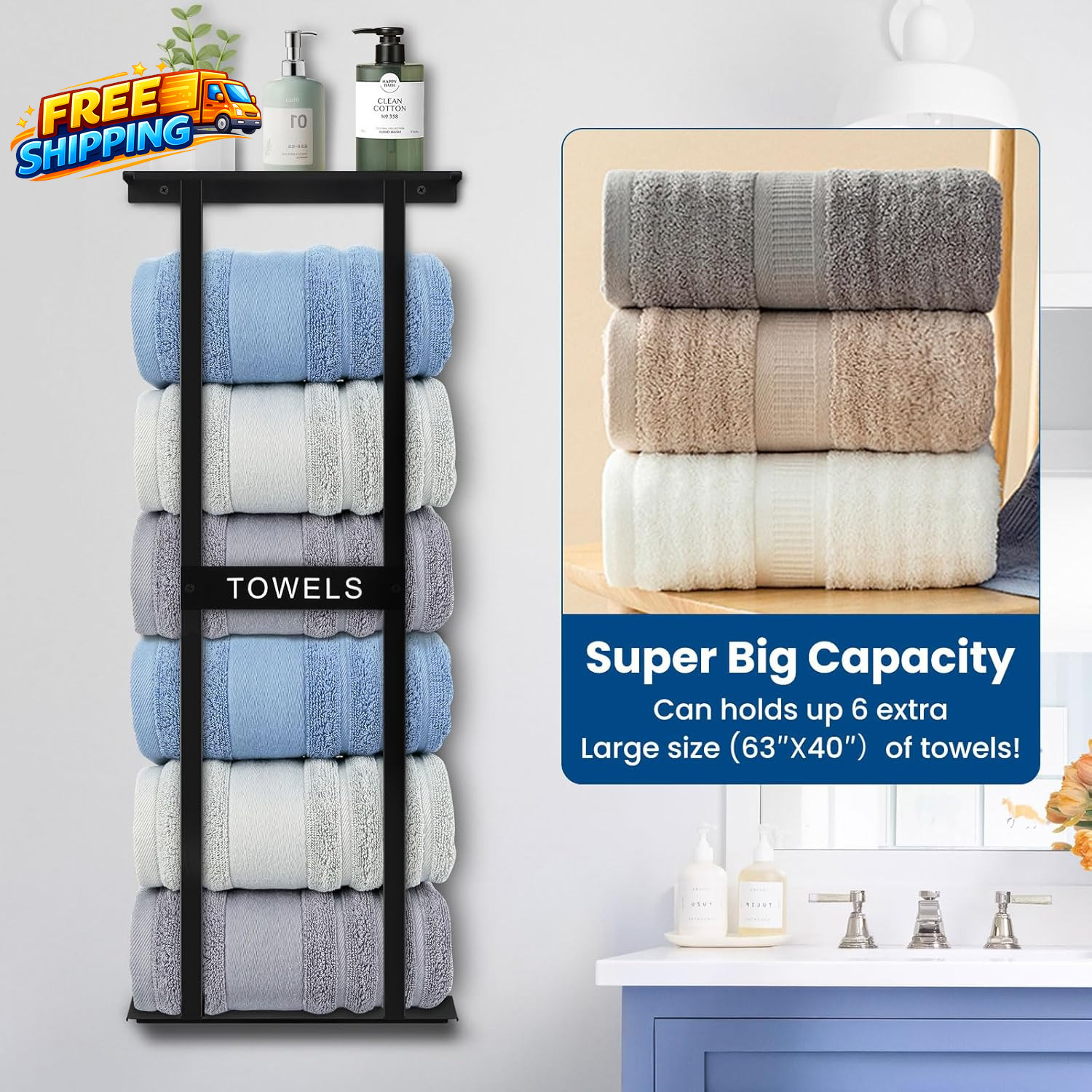 Bathroom Towel Storage Rack Wall Mounted Bathroom Towel Rack 30 Inch Heavy Duty