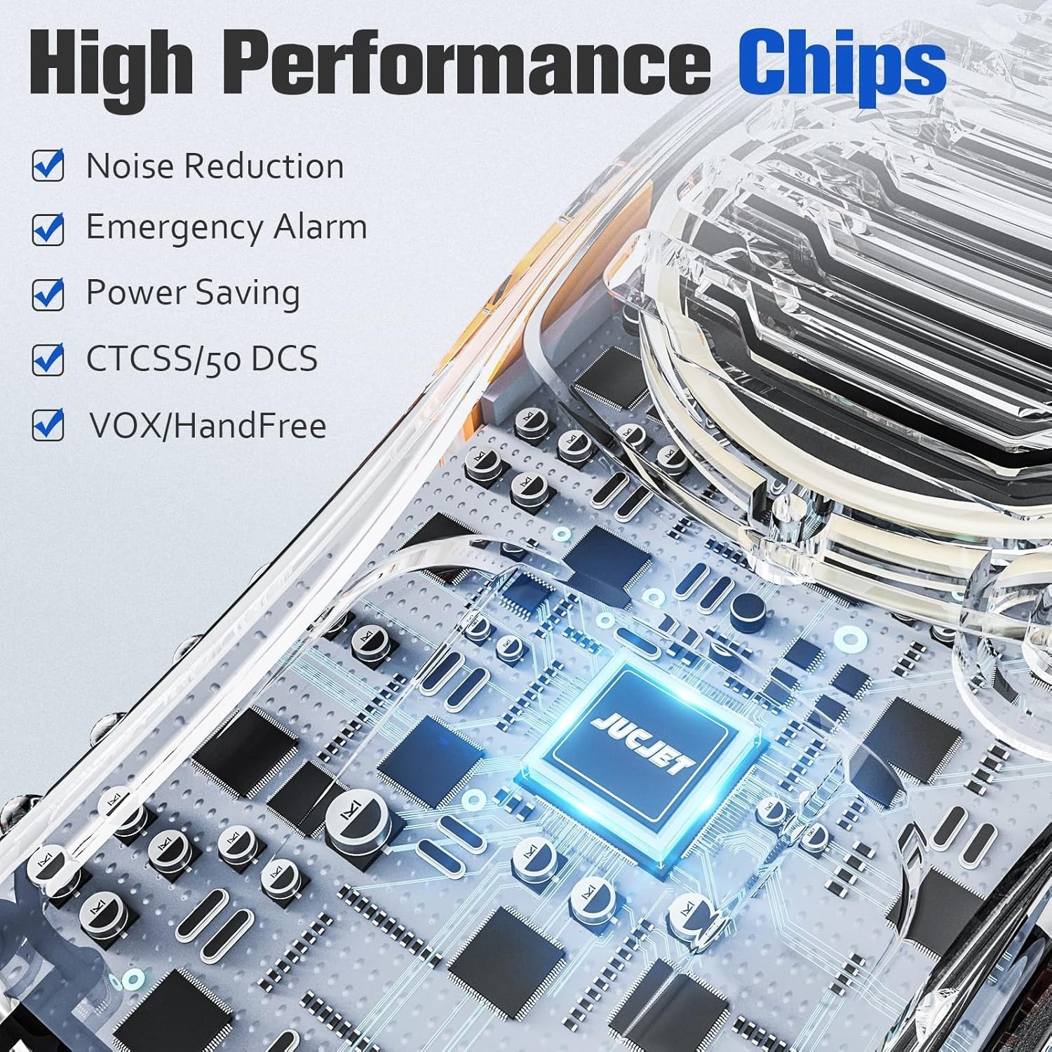 Long Range 100 Mile Walkie Talkie Two Way Radio Charge Headset Waterproof 4 PACK