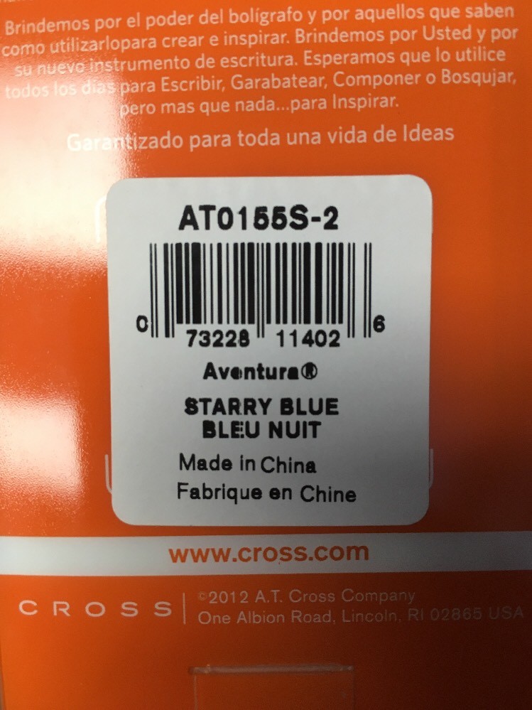 Cross Aventura Starry Blue Gel Ink Pen