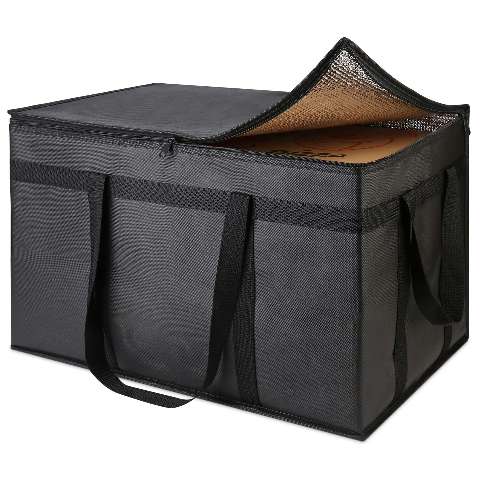 Insulated Food Delivery Bag  Reusable Thermal Cooler Grocery Bags for Caterin...