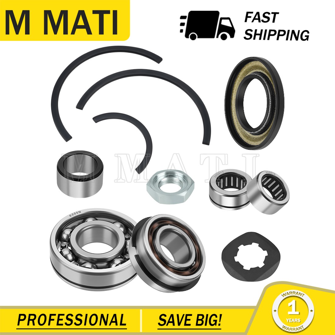 Transmission Bearings Kit For Yamaha Banshee 350 YFZ350 1987-2006 93311-22027-00