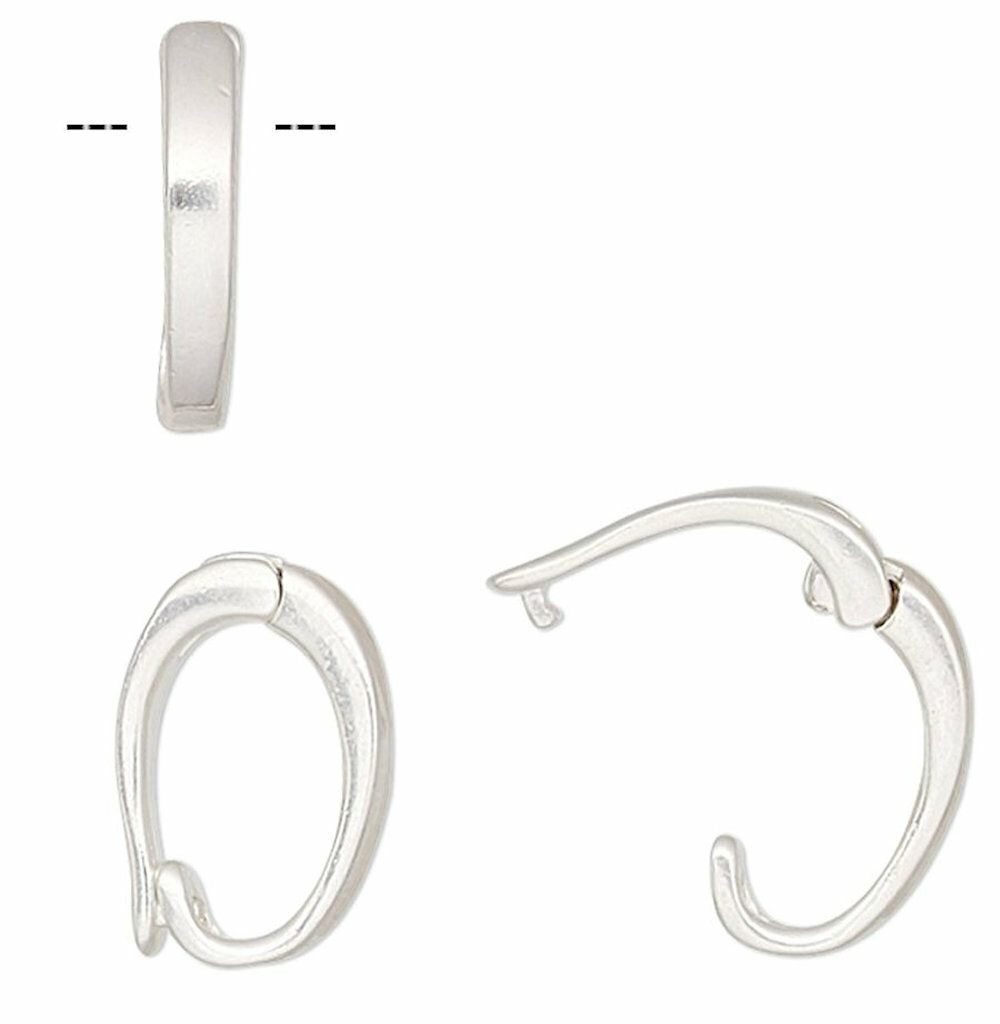 1 Small Or Medium Sterling Silver Bead Strand Enhancer Bail For Pendant