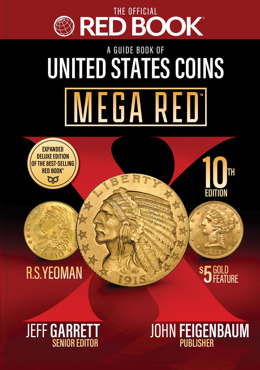 Mega Red Guide Book of United States Coins Deluxe 10th Edition