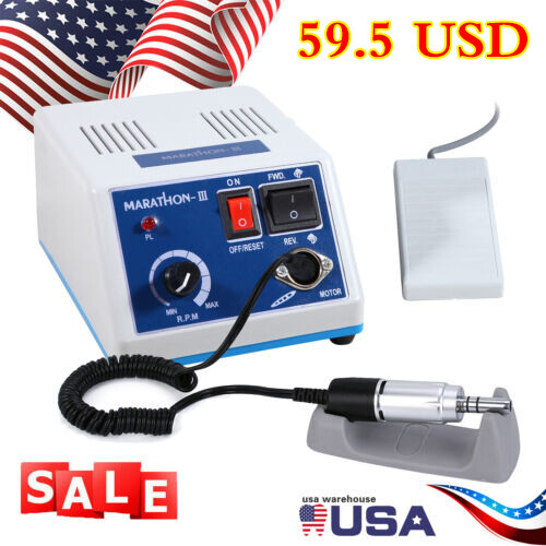Dental Lab Marathon Electric Micromotor Polishing Unit + 35K rpm Motor Handpiece