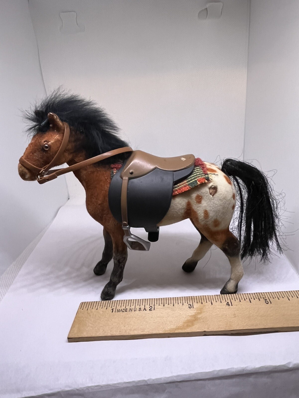 horse mini american Indian Spanish colonial saddle bridle blanket Felted