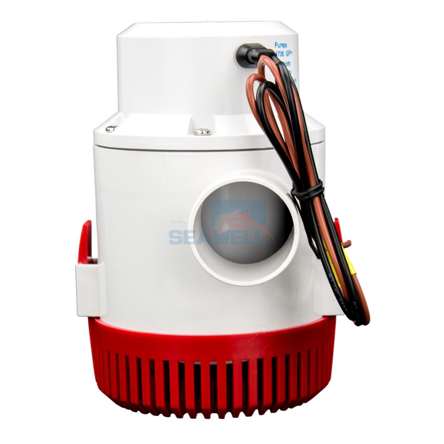 4700GPH Bilge Pump Boat Marine Submersible Water Pump DC 12V Pump 2 Inch Hose