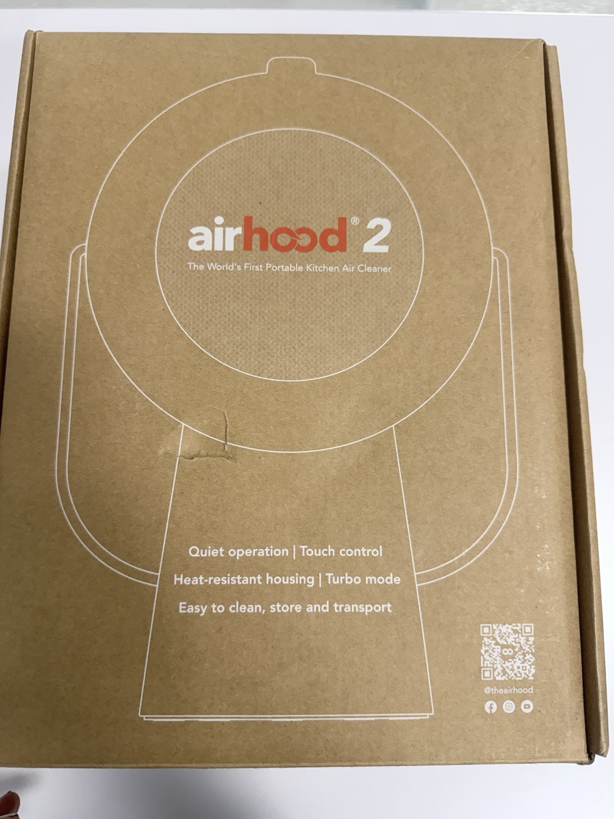 AirHood 2- Portable Kitchen Air Cleaner