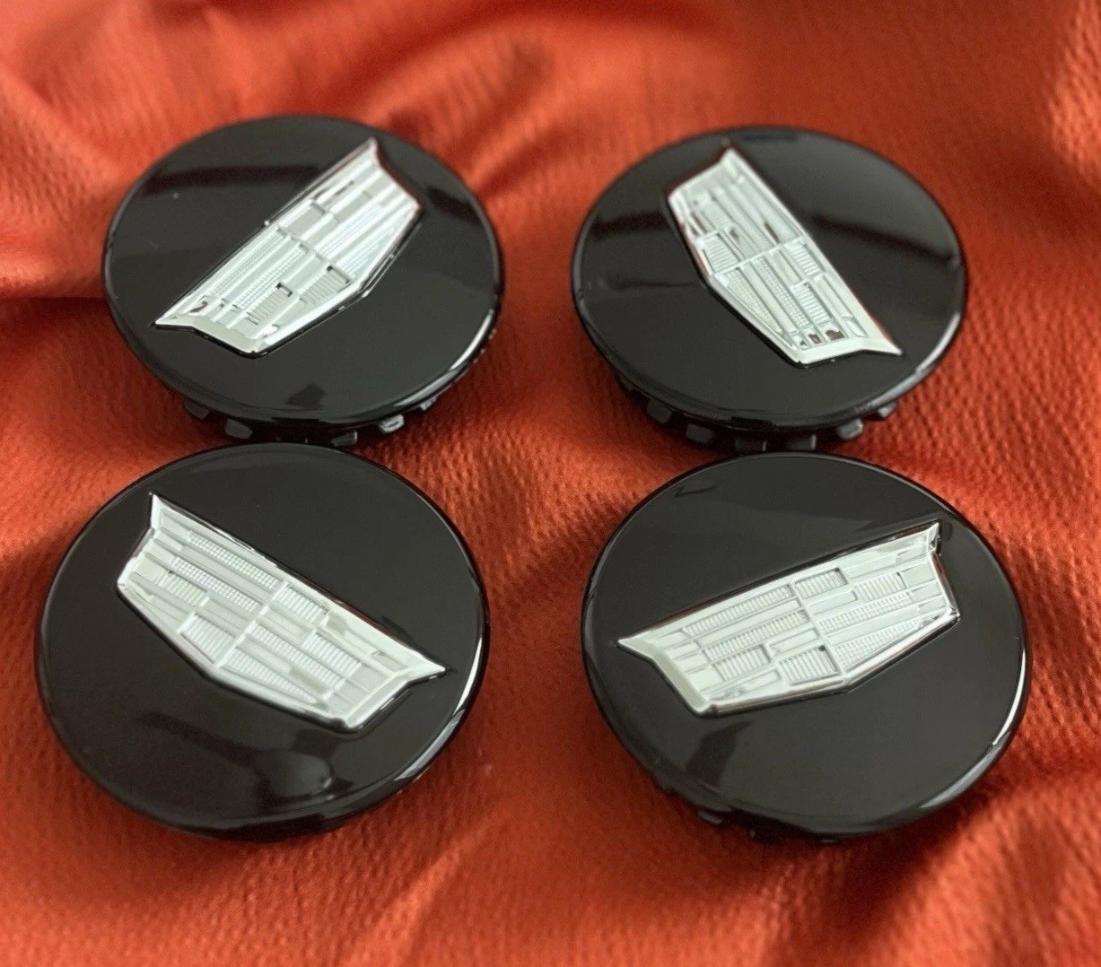 4x Fits Cadillac Black 67mm Fits ATS CTS DTS SRX STS XLR XTS Wheel Center Caps