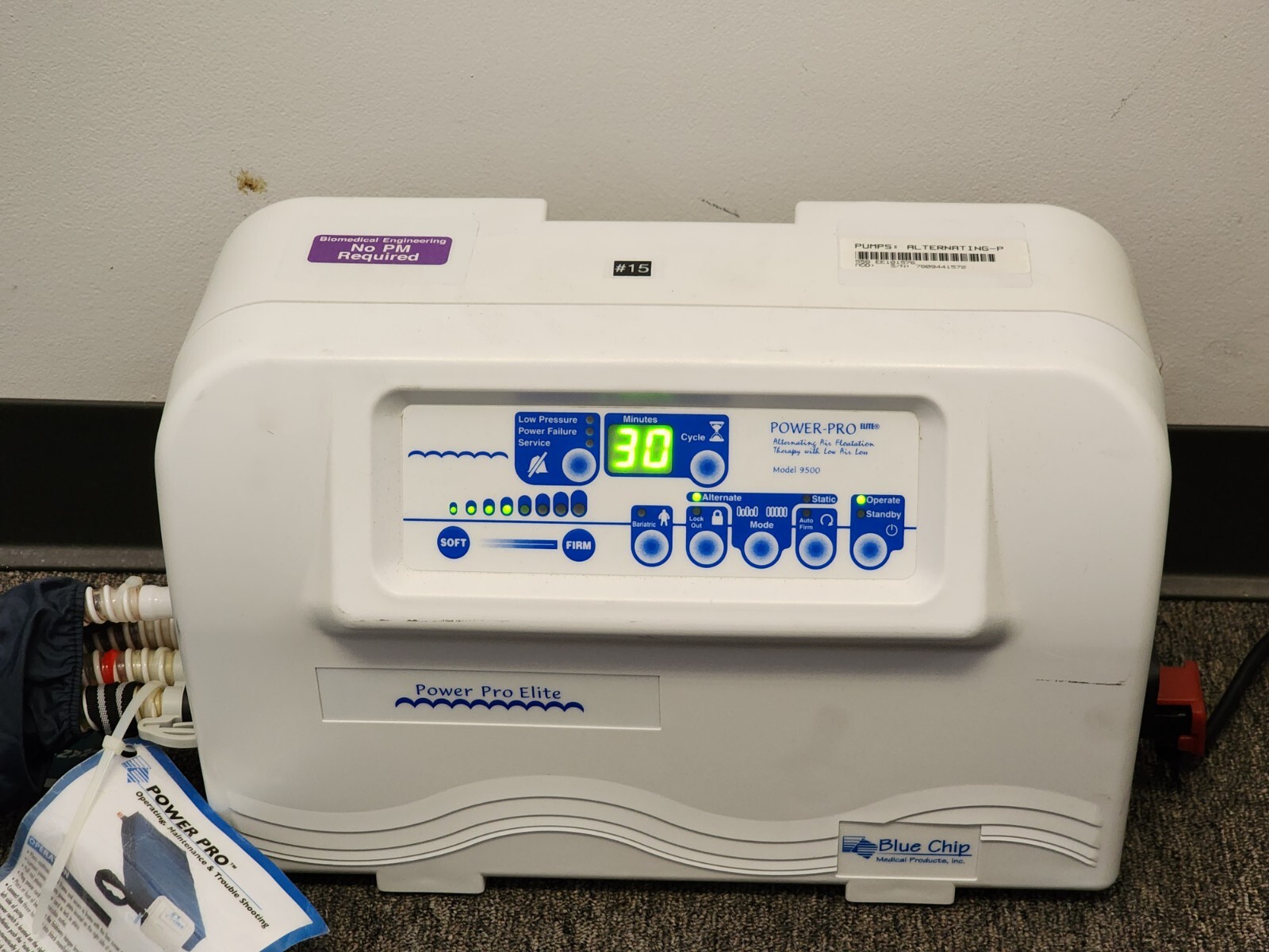 Blue Chip Power Pro Elite Alternating Pressure Air Mattress System Model 9500