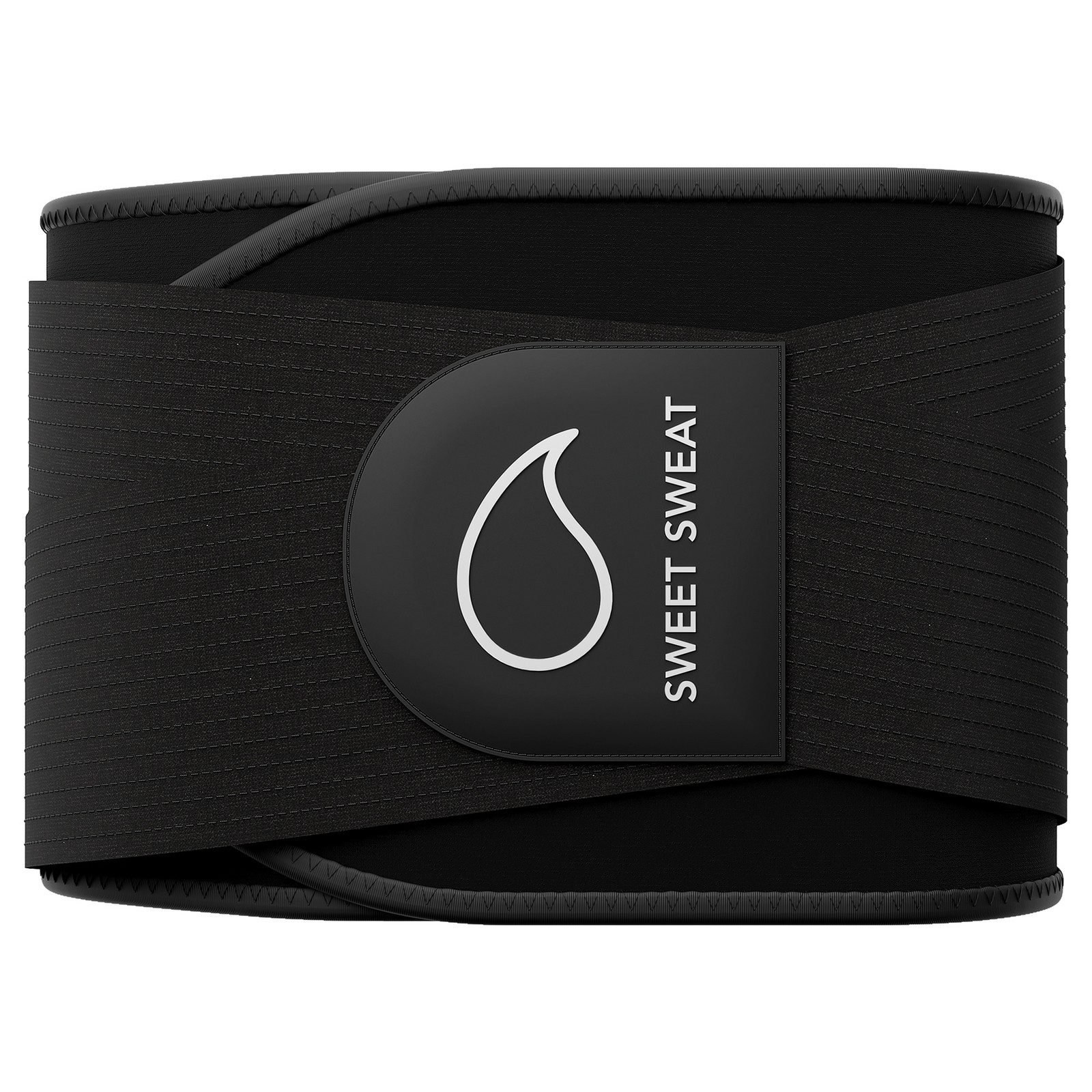 Sweet Sweat Waist Trimmer Pro - Black,  L (45 x 8.5in) 3.5 - 4mm thick