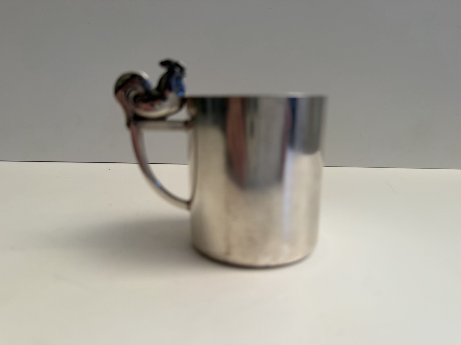 Vintage WMF Silver Plated Silverplate Rooster Baby Cup Mug