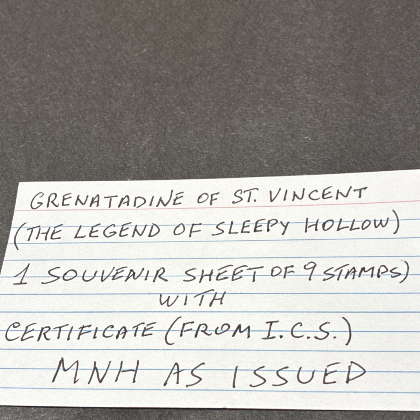 St Vincent Disney Sleepy Hollow 60c Block MNH ICS Cert