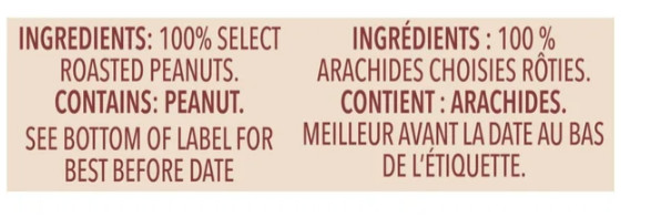 Kraft Only Peanuts All Natural Crunchy Peanut Butter, 750g (2 Pack)