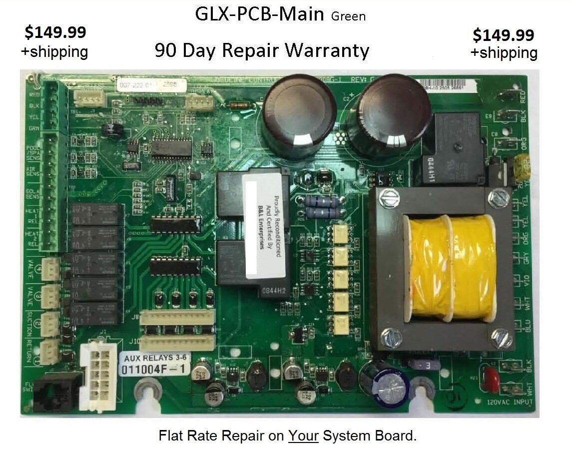 Repair Your Hayward / Goldline / Aqua-Logic GLX-PCB-MAIN System Board
